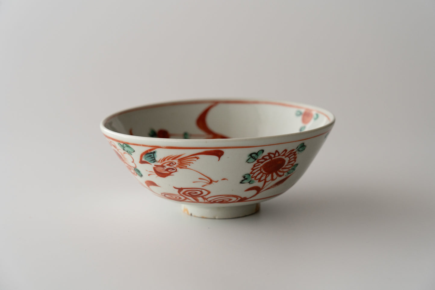 Swatow ware bowl with Chinese character "魁"