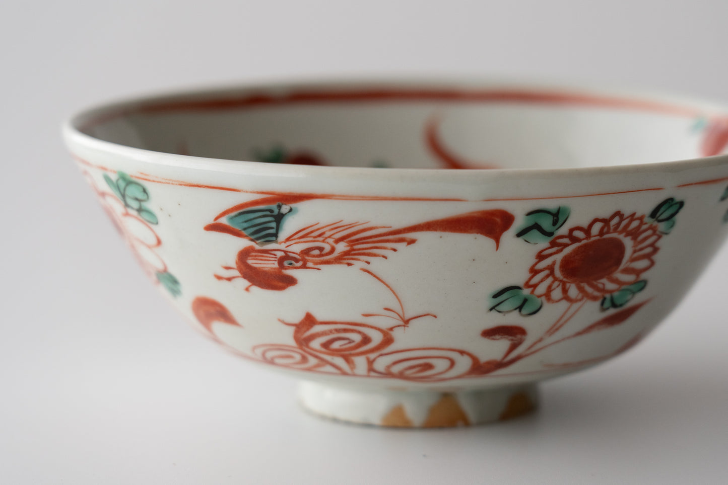 Swatow ware bowl with Chinese character "魁"