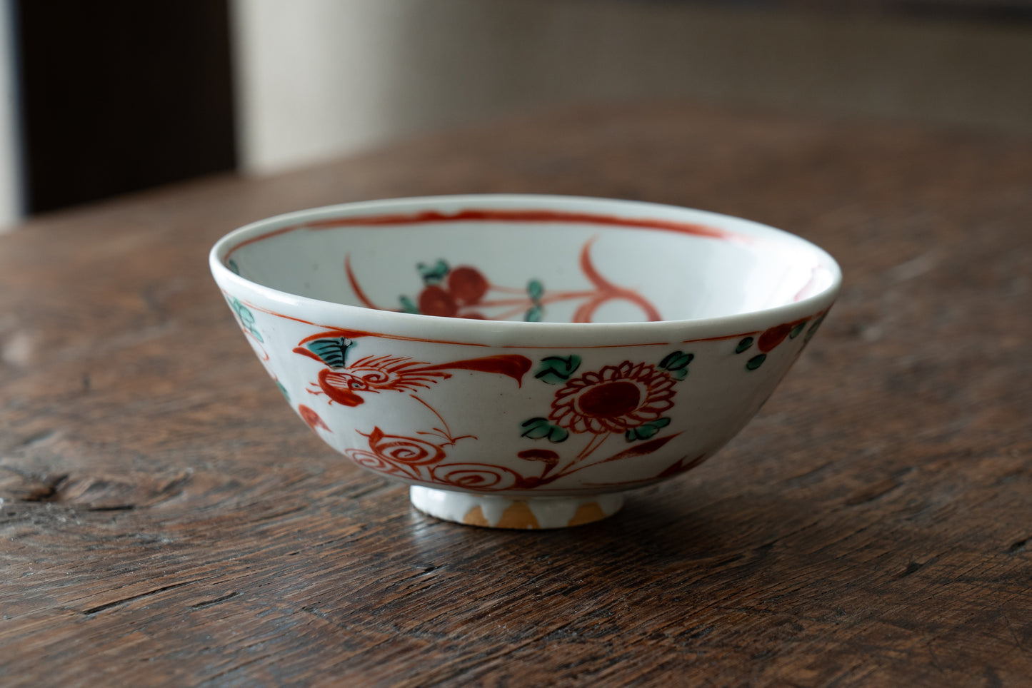 Swatow ware bowl with Chinese character "魁"