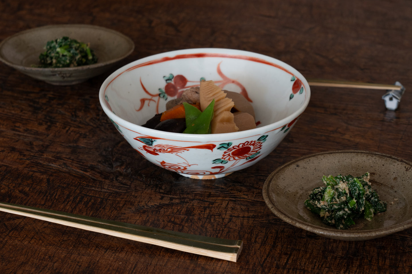 A set of five plates, karatsu ware