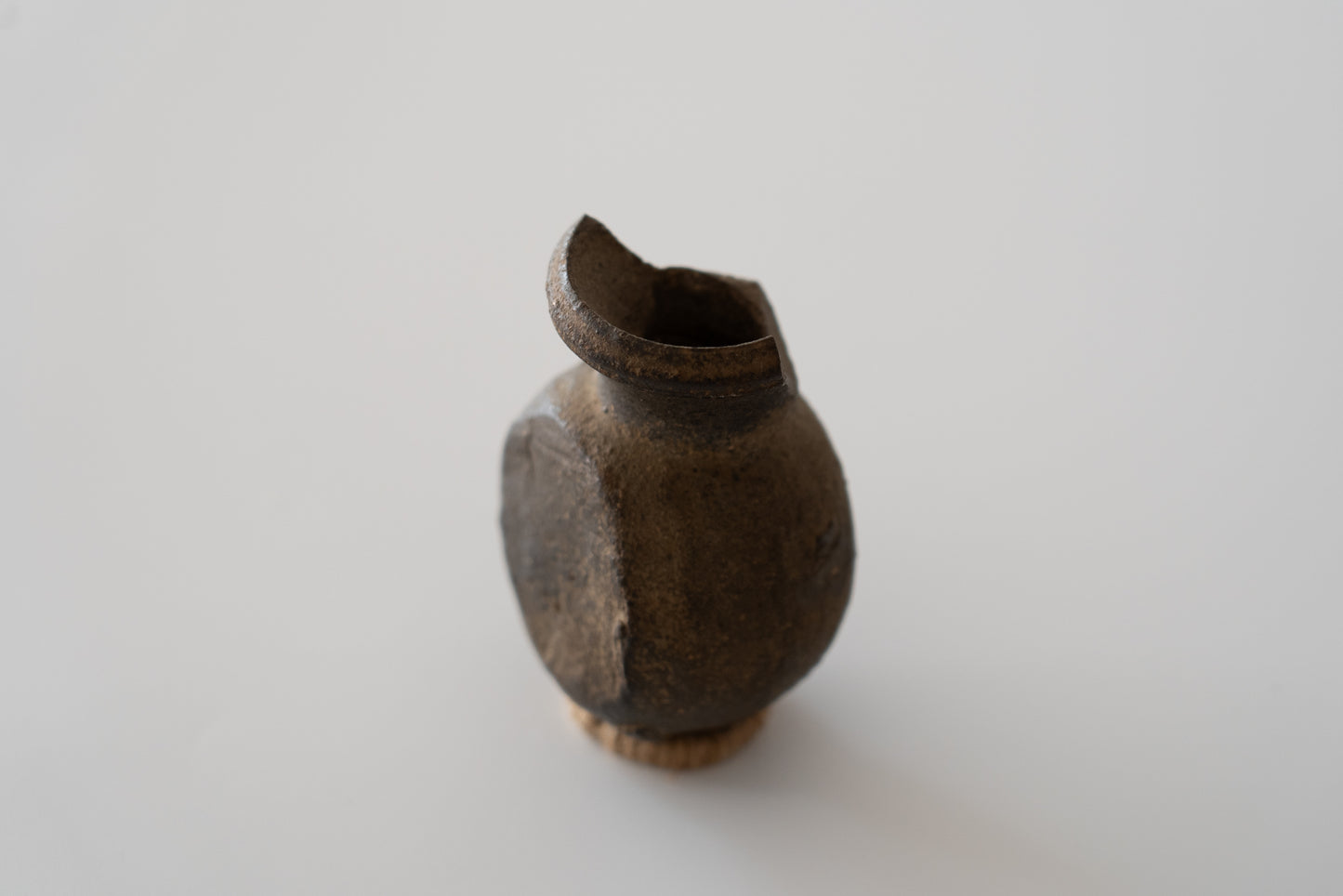 Sueki earthen ware small bottle