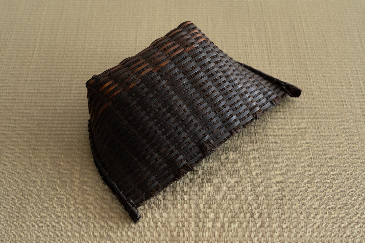 Antique bamboo winnowing basket