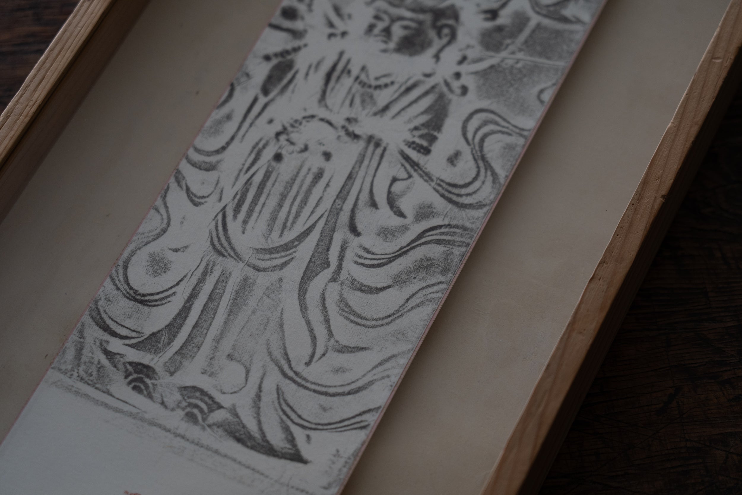 唐招提寺銅板吉祥天立像 拓本