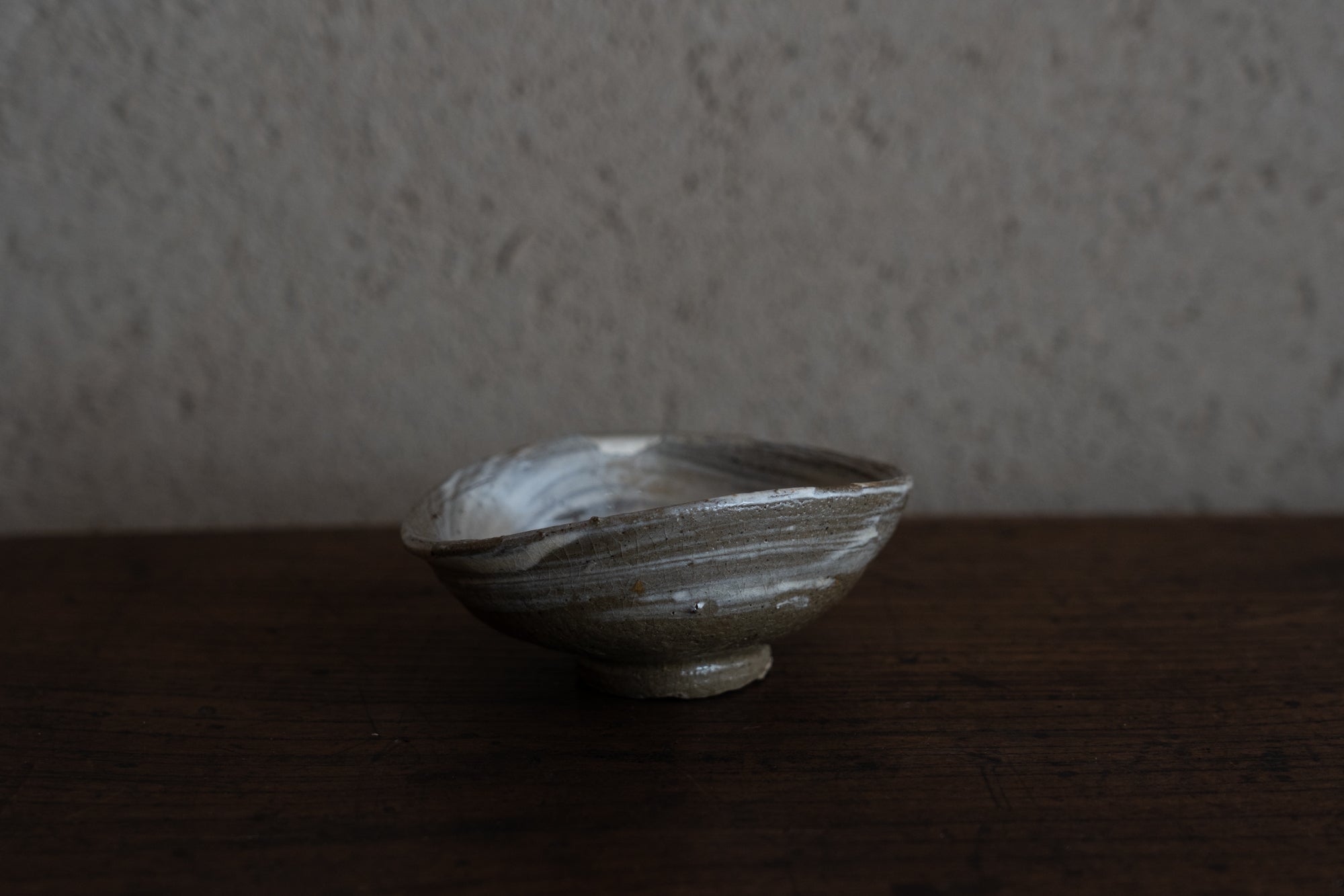 Sake Cup with Brushed design, Buncheong ware