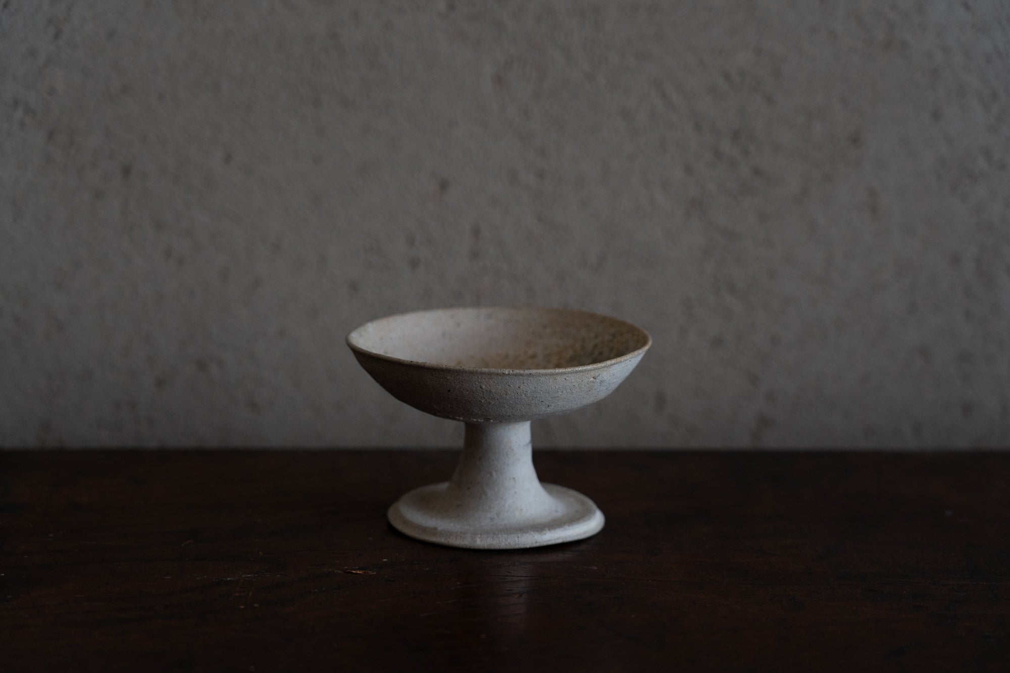 Sanage ash-glazed high footed cup