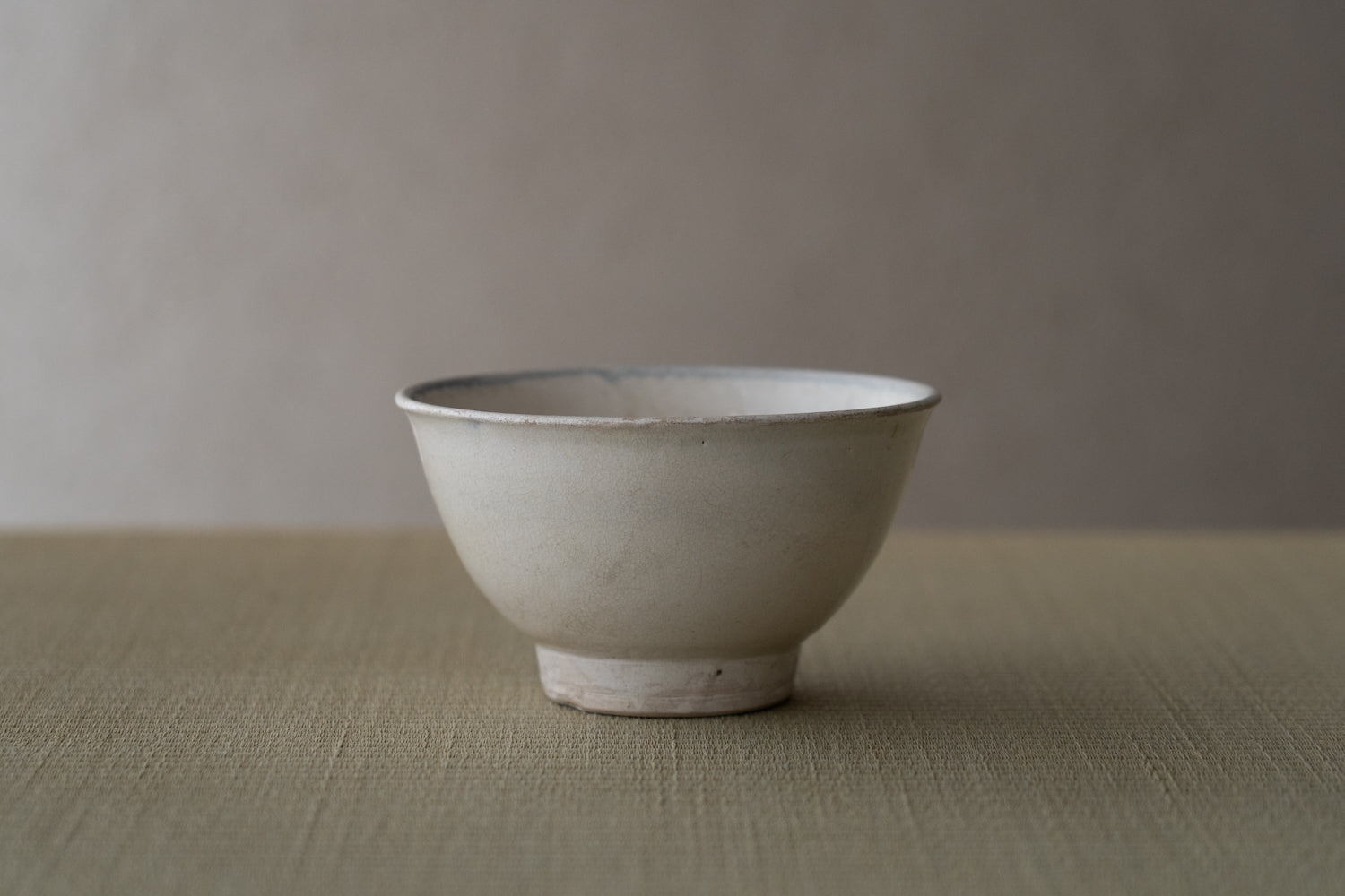 Annan white porcelain tea bowl