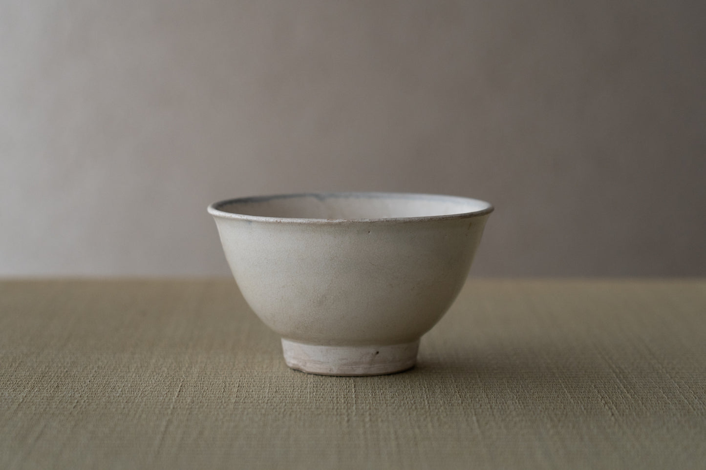 Annan white porcelain tea bowl