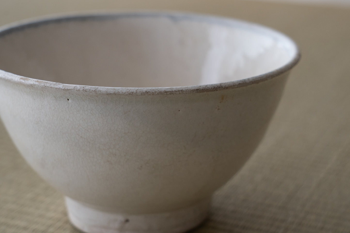 Annan white porcelain tea bowl