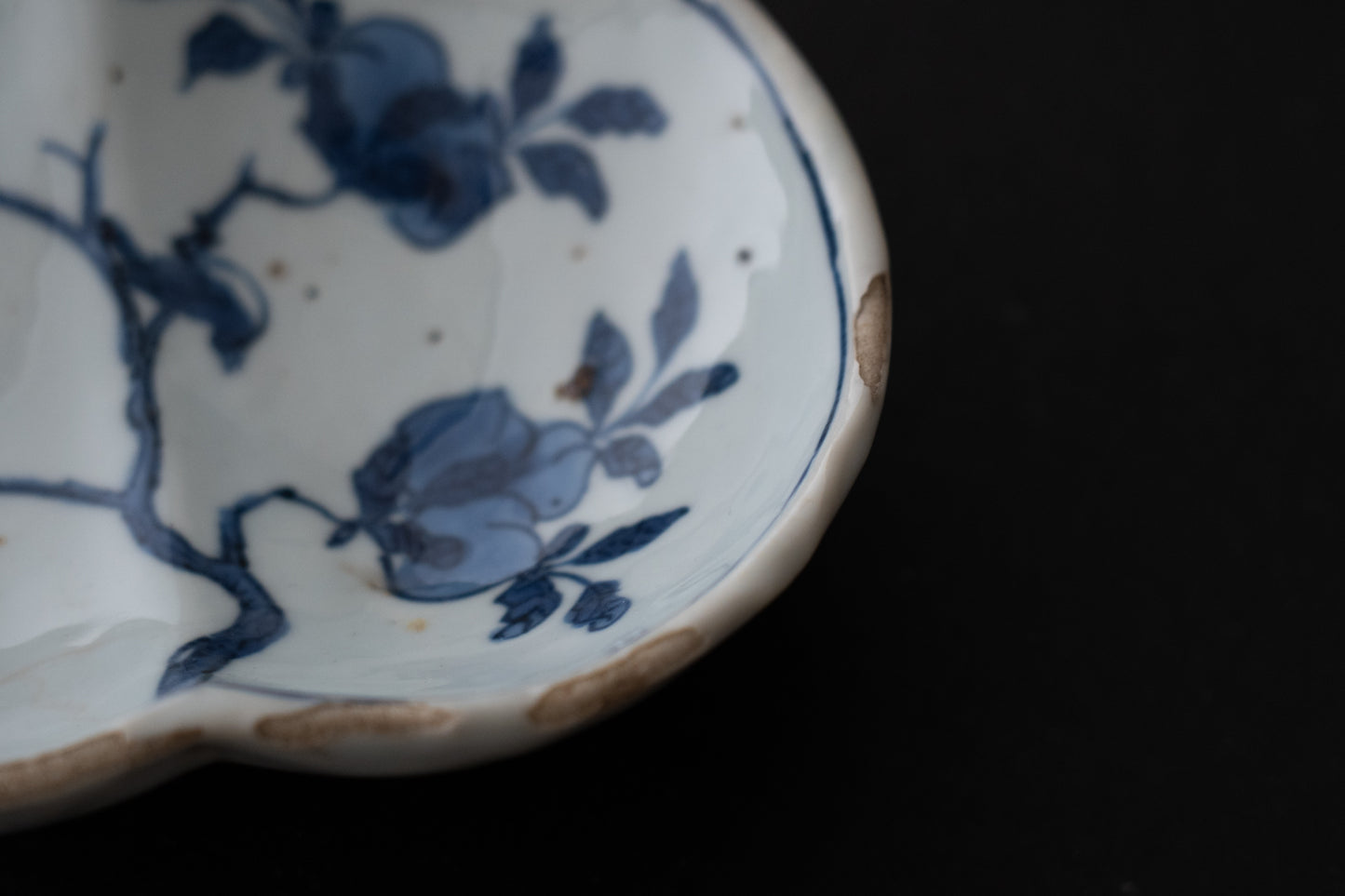 古染付桃形向付