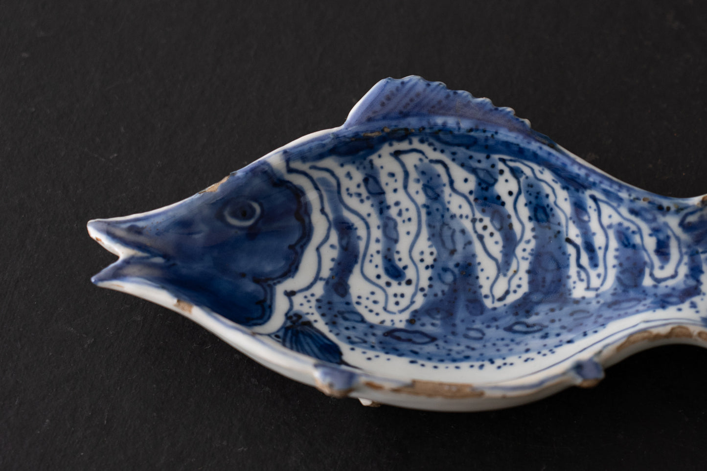 古染付鱖魚形向付