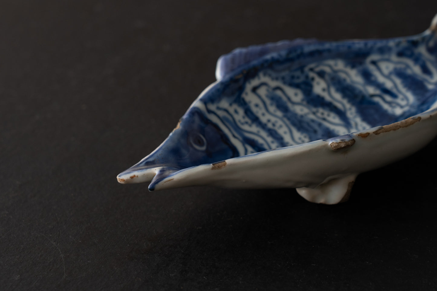 古染付鱖魚形向付