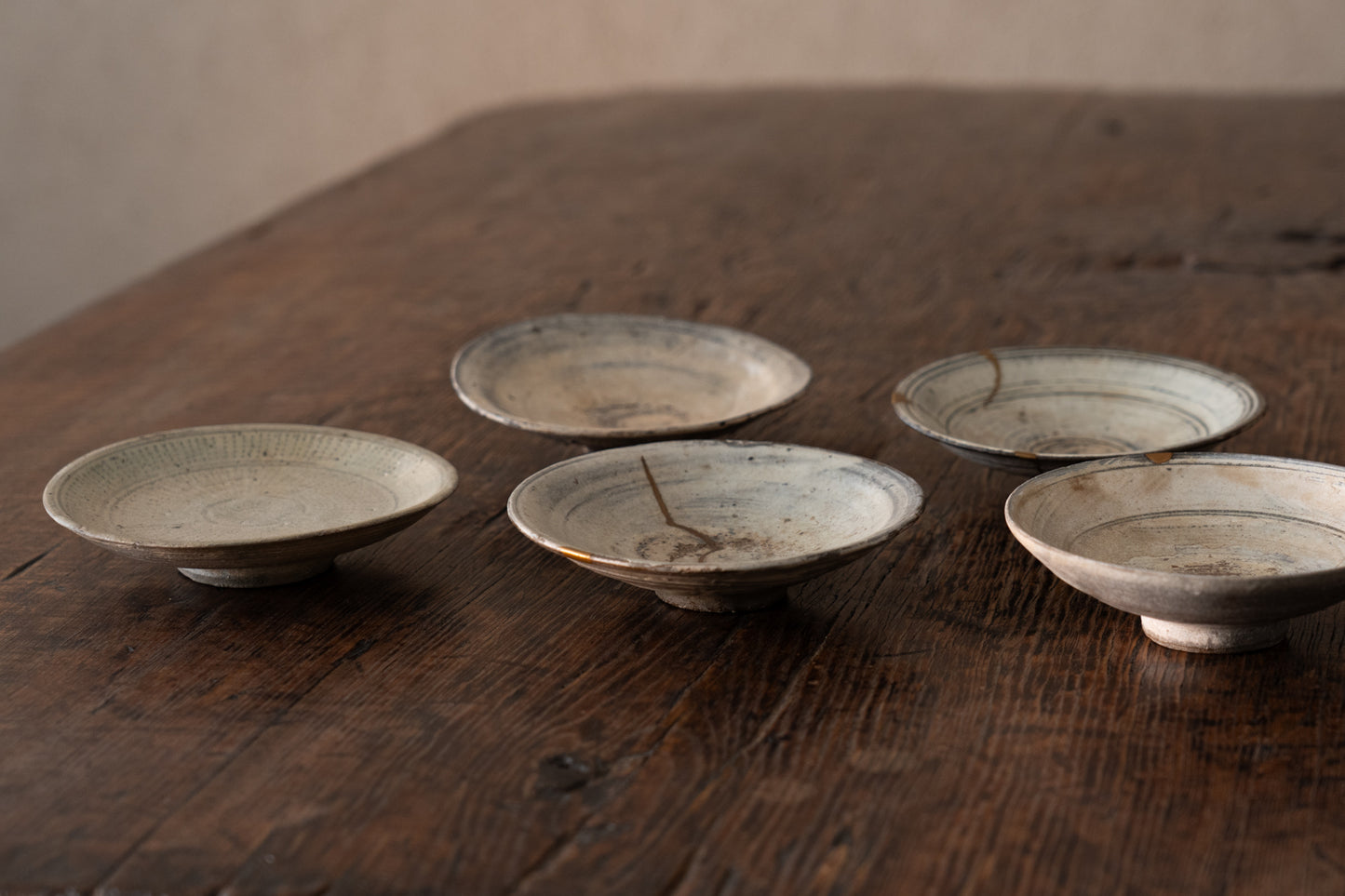 李朝三島向付五客組