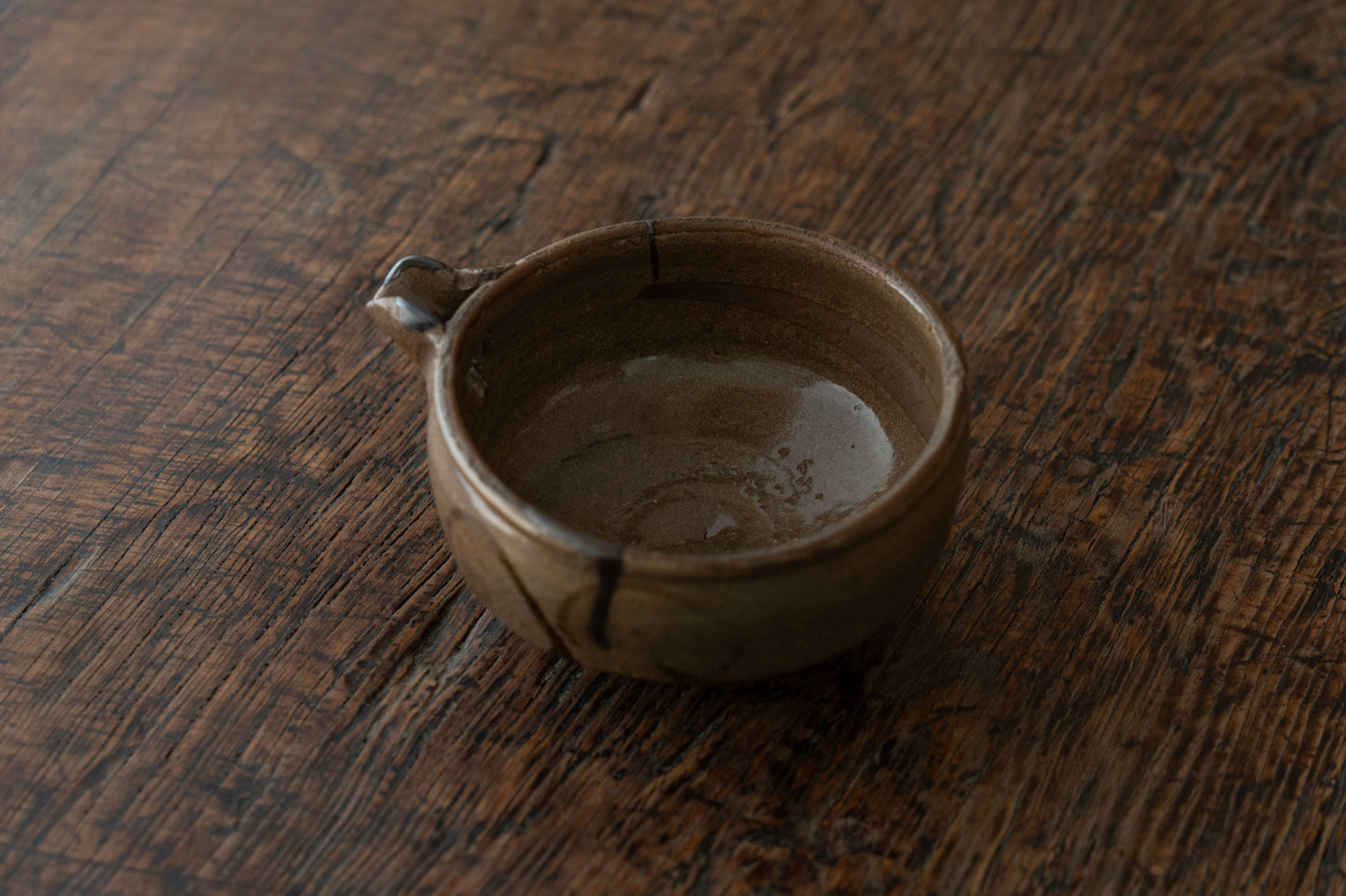 絵唐津草花文片口