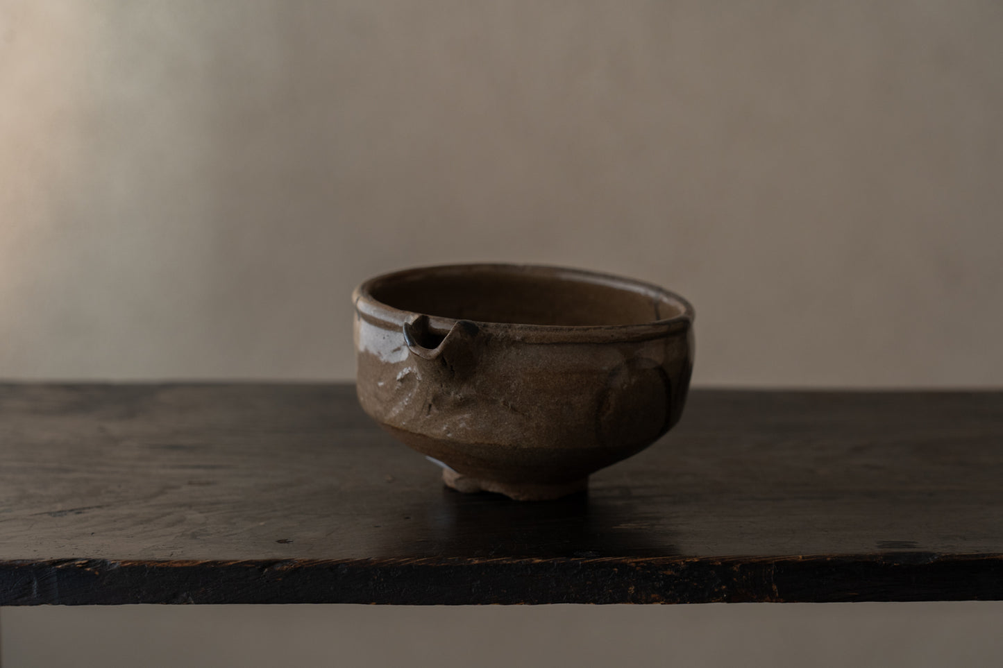 絵唐津草花文片口