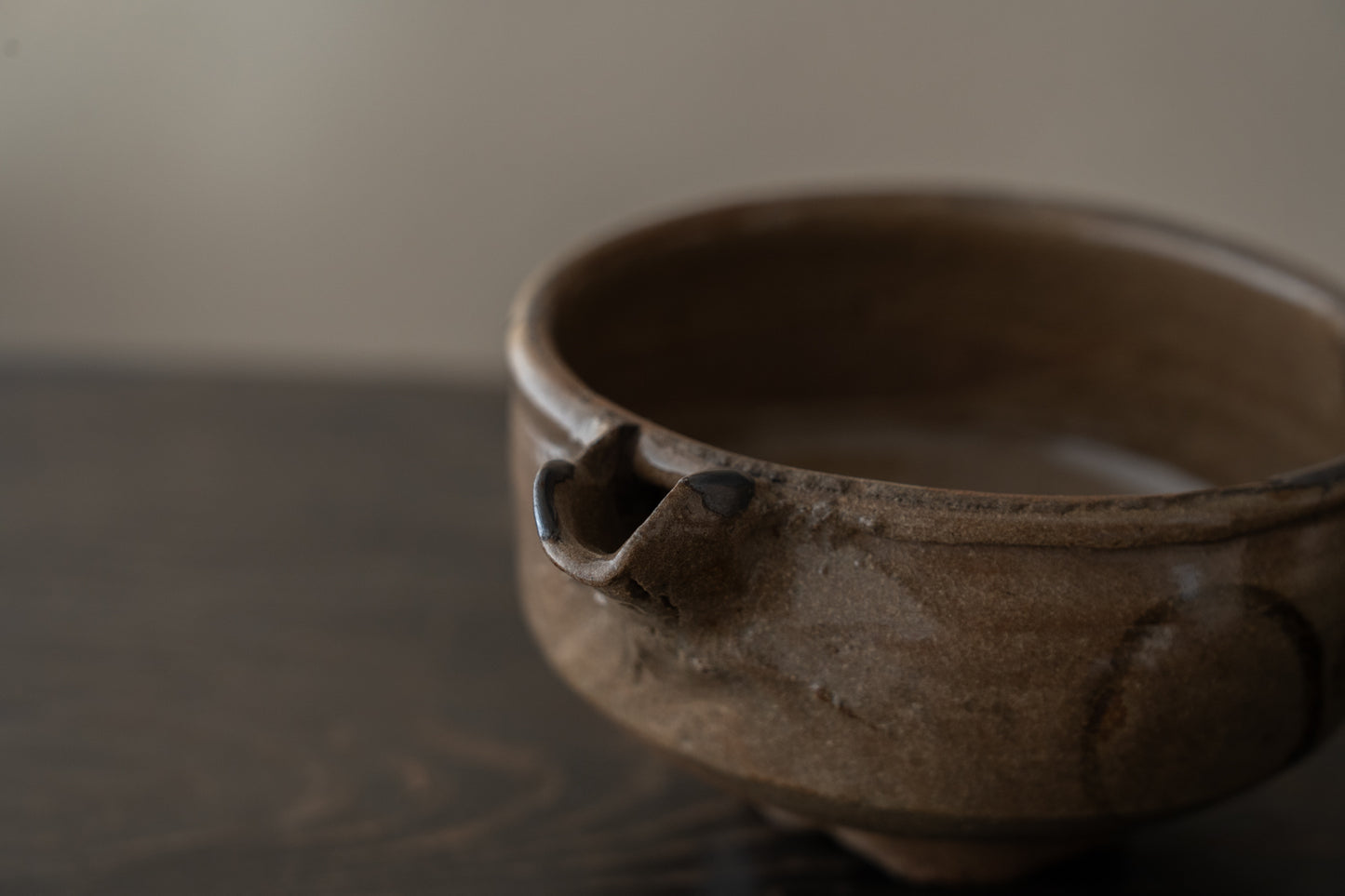 絵唐津草花文片口