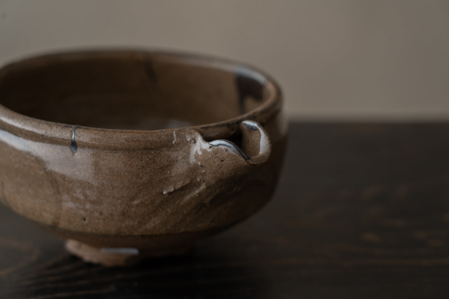 絵唐津草花文片口