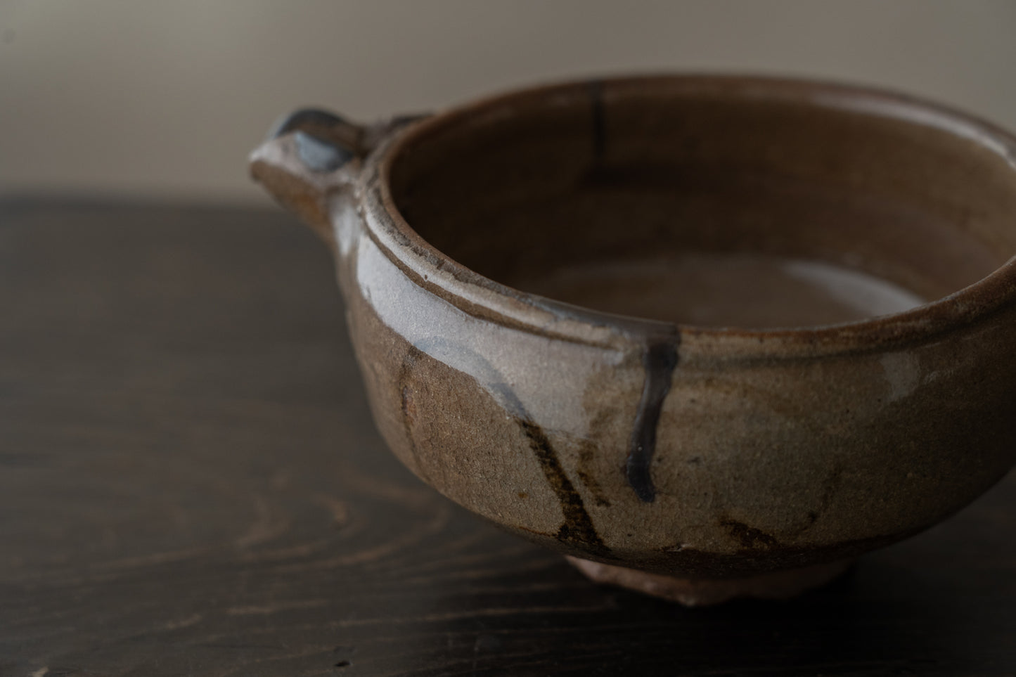 絵唐津草花文片口