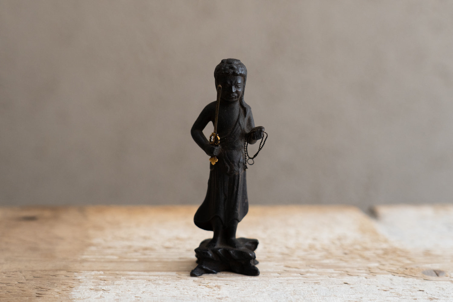 銅造不動明王立像