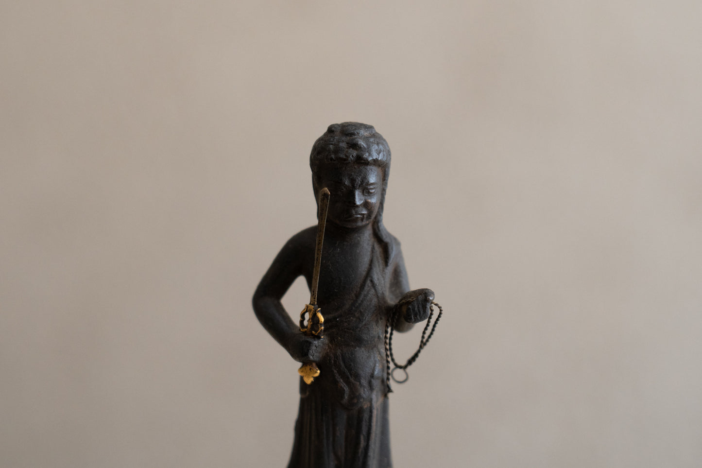 銅造不動明王立像