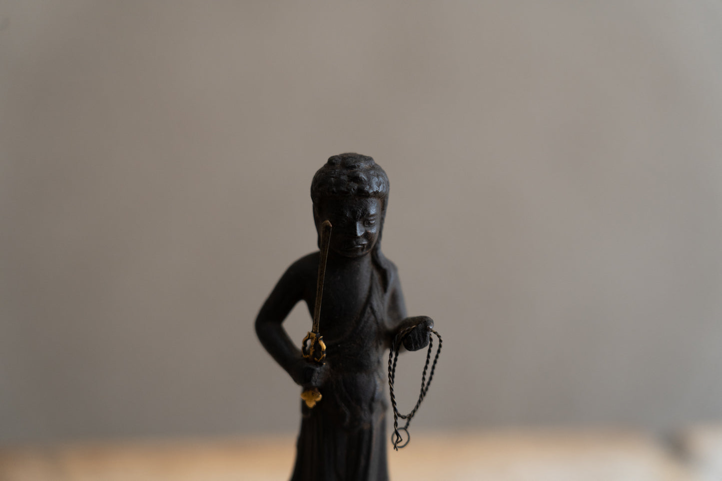 銅造不動明王立像