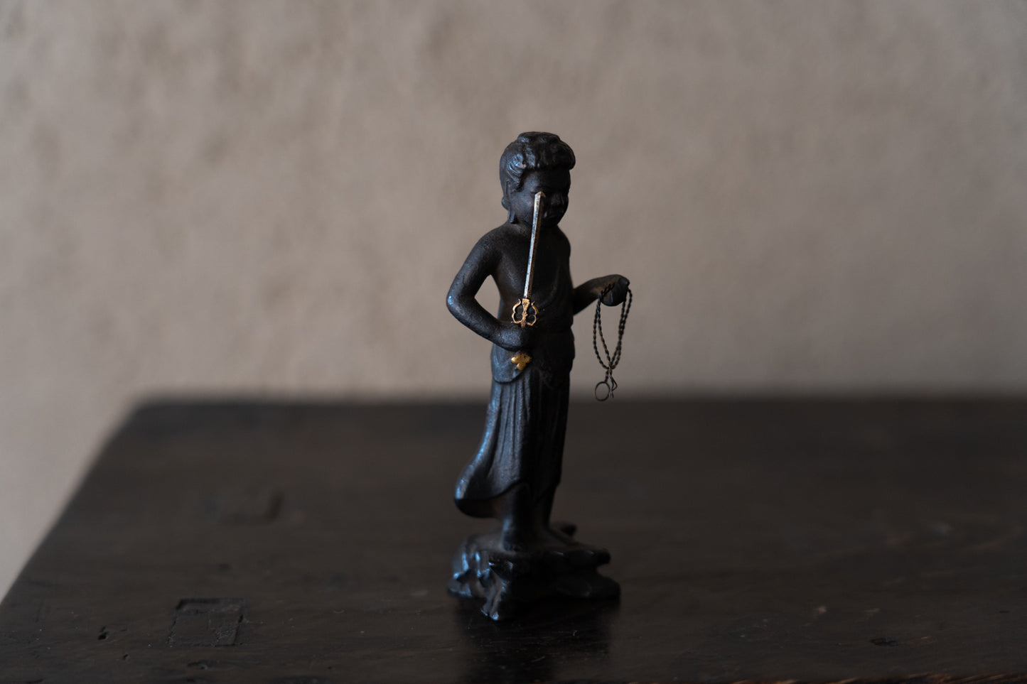 銅造不動明王立像