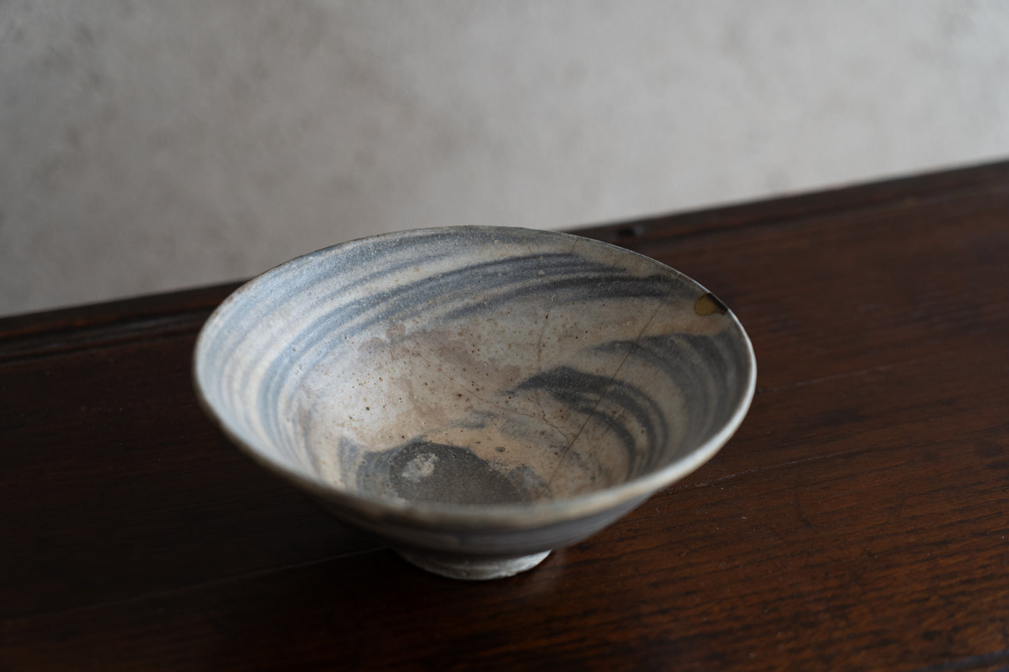 李朝刷毛目茶碗