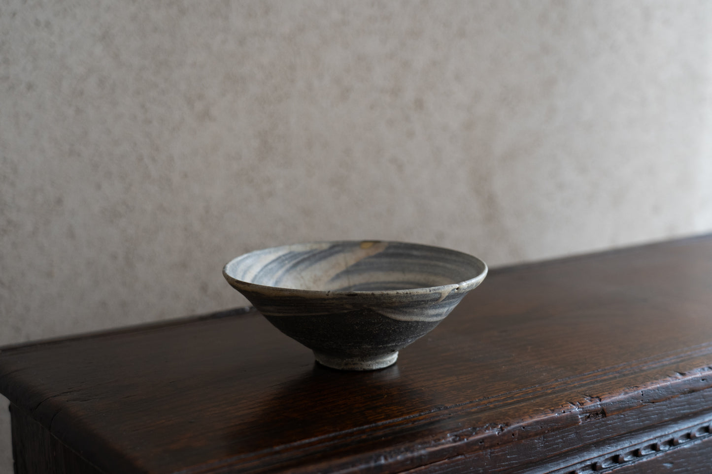 李朝刷毛目茶碗