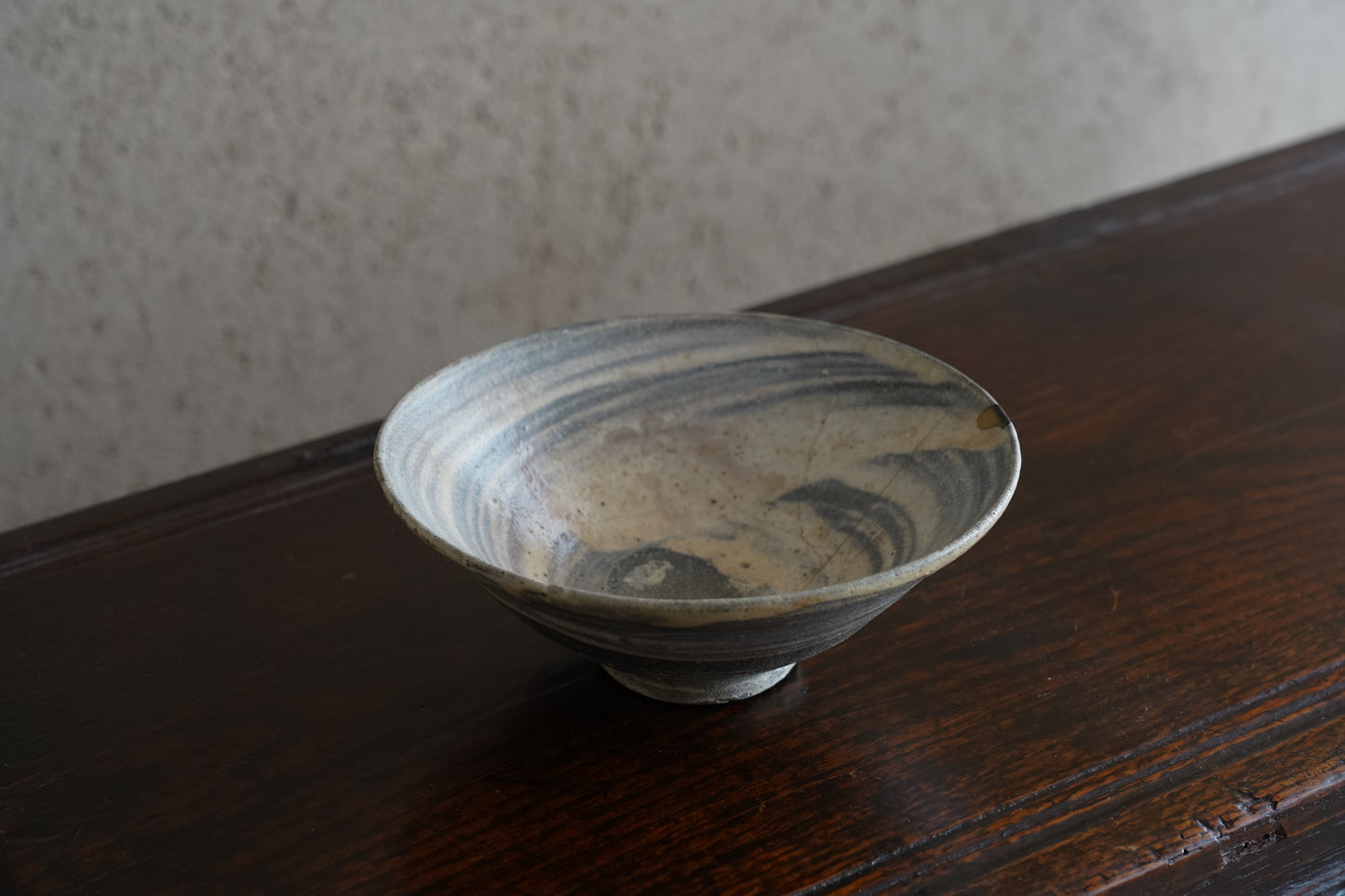 李朝刷毛目茶碗