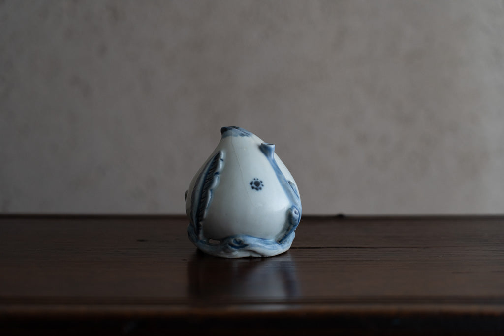 李朝青花桃形水滴