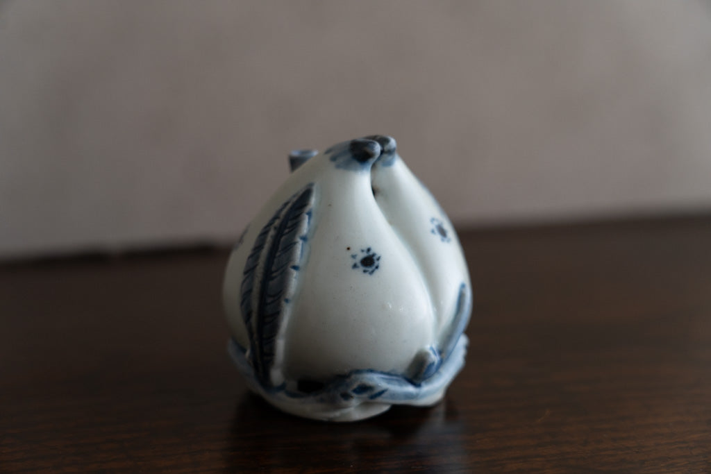 李朝青花桃形水滴