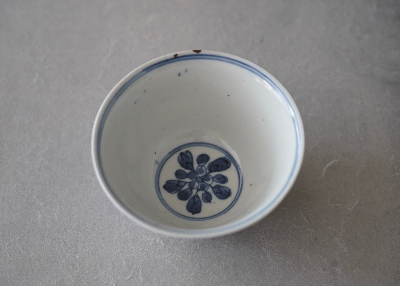 Small bowl with fireworks design